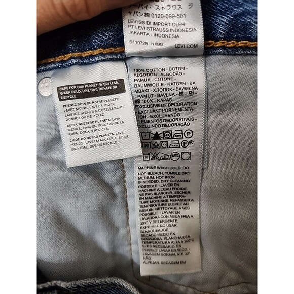 Levis 405 Shorts Mens 33 Blue Medium Wash Standard Fit 100% Cotton NEW - Picture 7 of 9